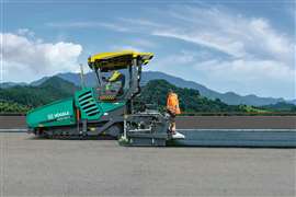 Many of the new features on Vögele's Dash 5 series pavers are designed with reduced emissions in mind