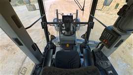 Case D-Series motor grader cab interior