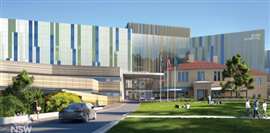 The new hospital building is scheduled for completion in 2027. Image: Bouygues