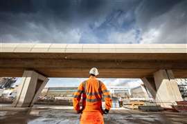 The complex temporary works behind a landmark HS2 viaduct